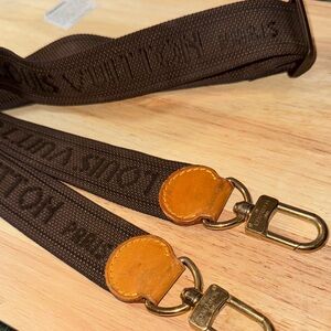 Louis Vuitton Jacard adjustable Louis Vuitton Paris shoulder crossbody Strap